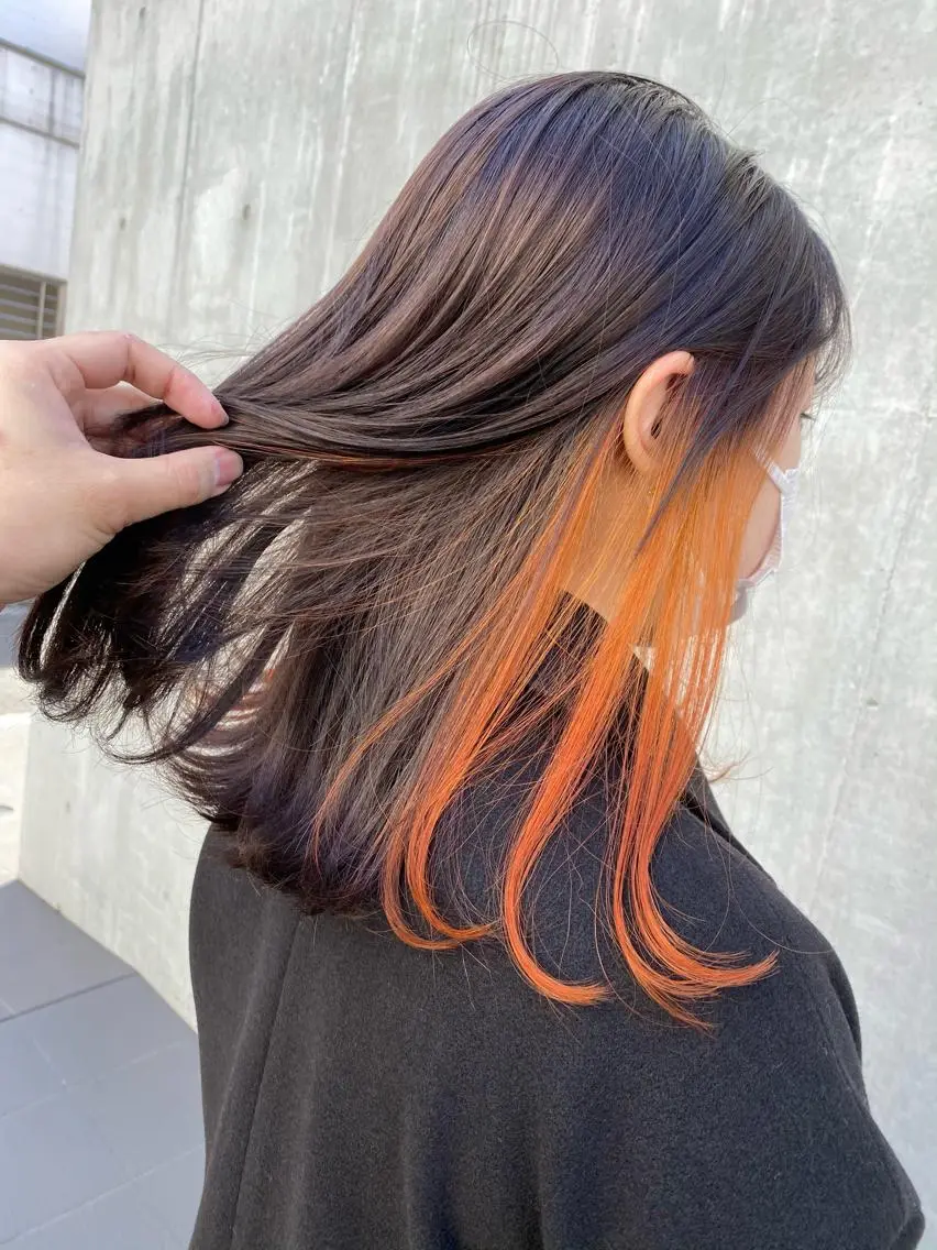 セミロング ラベンダーベージュ 境 健助のヘアスタイル