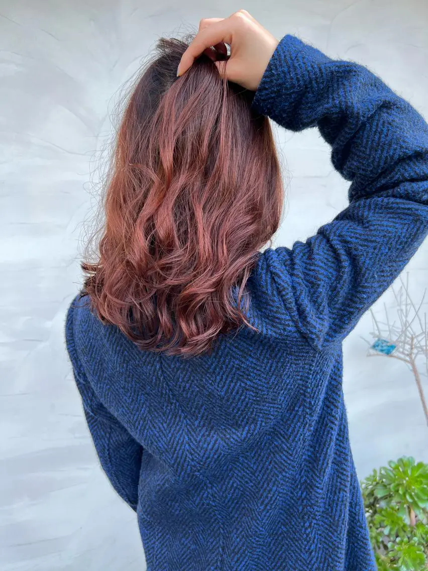 ミディアム パーマ カット パーマ 高橋 竜也のヘアスタイル