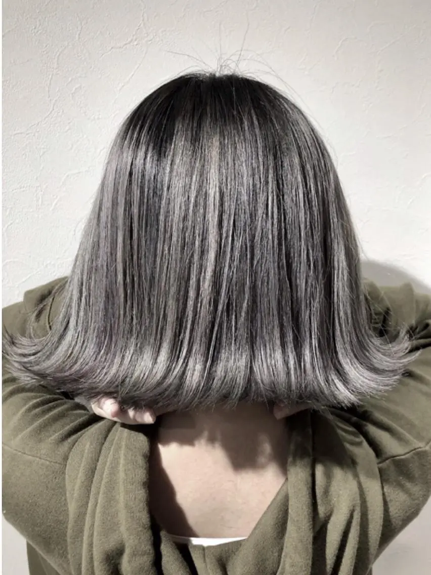 ロング カラー パーマ ヘアアレンジ Device ディバイスのヘアスタイル