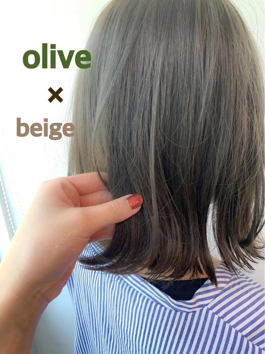 ミディアム カラー パーマ ヘアアレンジ 透明感カラー/ レイヤー　YUKAのヘアスタイル