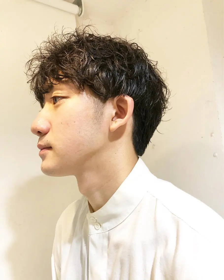 パーマ ヘアアレンジ メンズ マッシュ 刈り上げ カット パーマ トリートメント ヘアセット メンズ特化✂️栗原 侑也のヘアスタイル