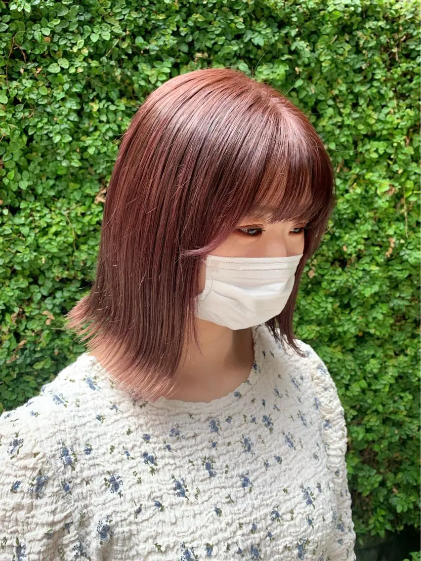 ミディアム カット ヘアカラー LITTLE _KATOのヘアスタイル