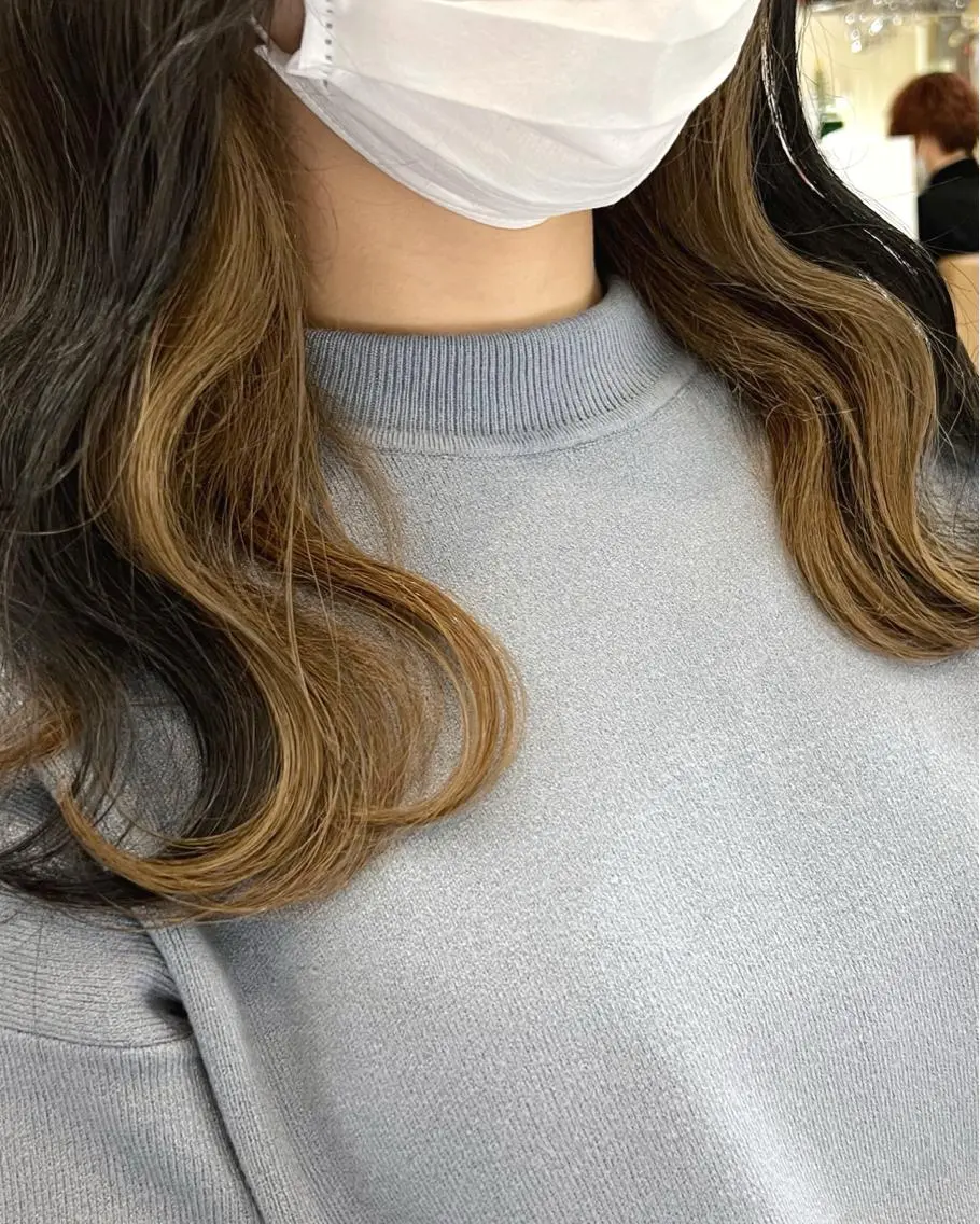 ミディアム カラー ヘアアレンジ ブラウンカラー ミルクティーブラウン 🔶似合わせセンター パート/ヤス🔶のヘアスタイル