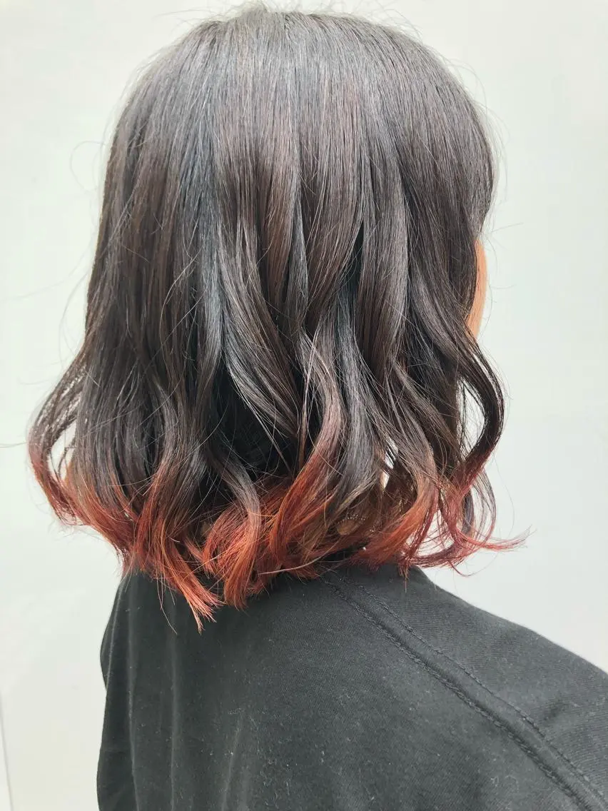 ミディアム ヘアカラー 縮毛矯正の達人 ☆ 松本のヘアスタイル
