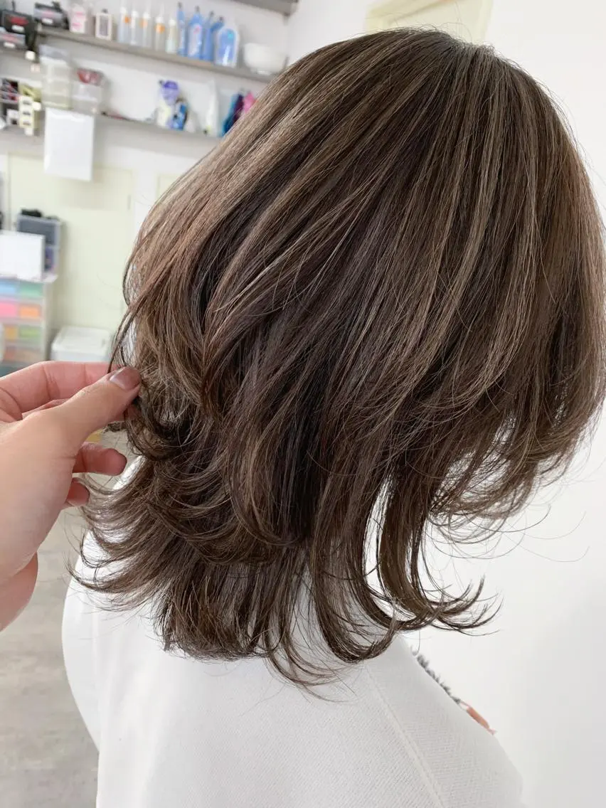 セミロング 🥇近藤 恭輔🥇 Recharme新保のヘアスタイル