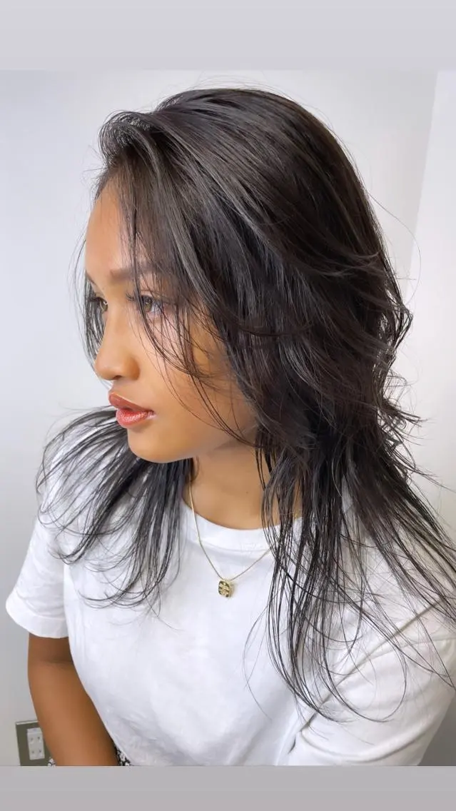 セミロング アッシュ HIBIKI/原宿 ハッシュカット🪄のヘアスタイル