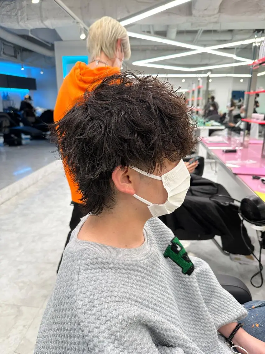 ショート カラー パーマ メンズ 【メンズサロン】 BLUCK 横浜のヘアスタイル