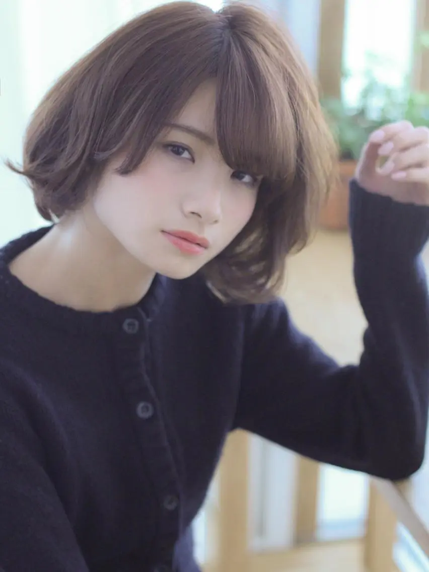 ショート カラー パーマ 小顔カット 髪質改善/韓国風 レイヤー/田村祐樹のヘアスタイル