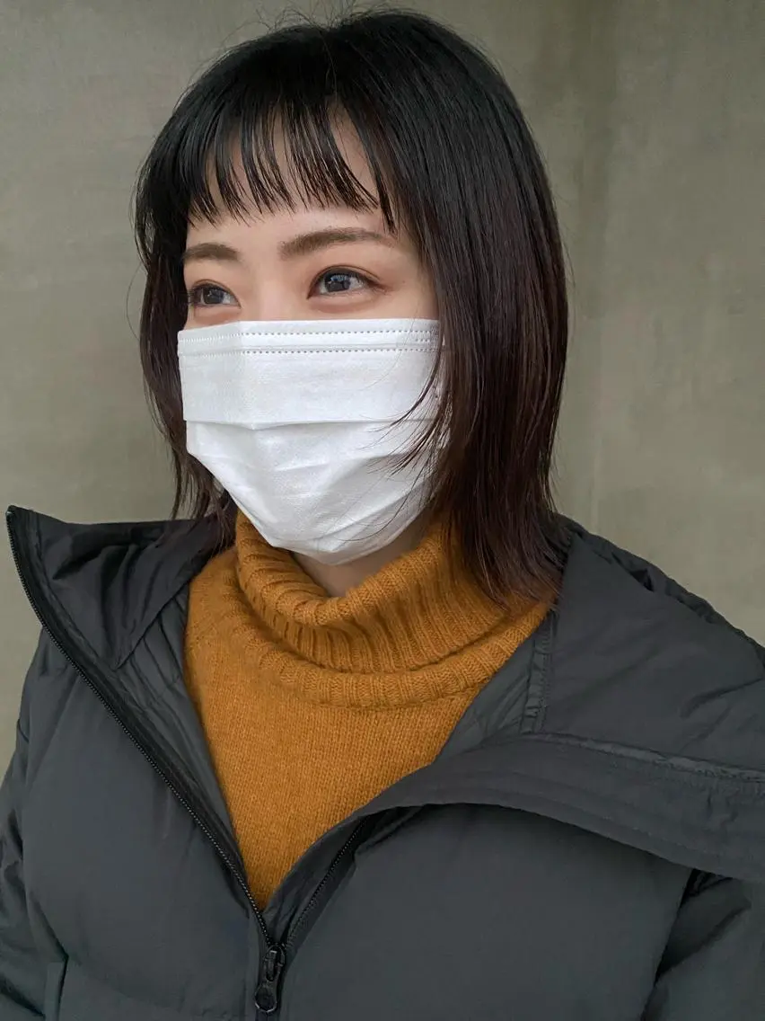ミディアム ボブ 顔まわりレイヤー 顔周りカット レイヤーカット 柔らかカラー🥛 mayucoのヘアスタイル