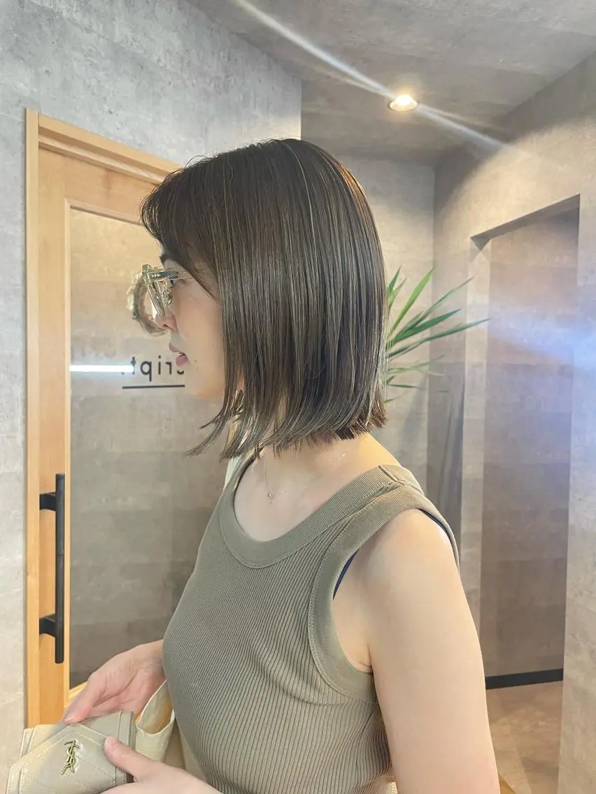 ミディアム ハイライト 艶髪 🌸木下なつみのヘアスタイル