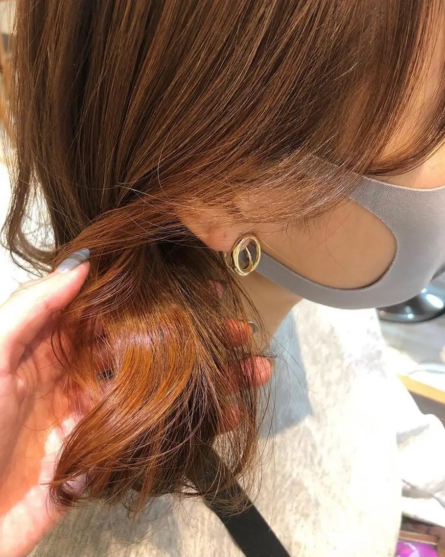セミロング カラー ヘアカラー トリートメント 渋谷/韓国風 西原直樹のヘアスタイル