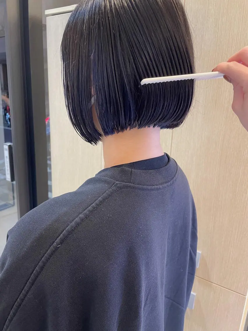 ショート 切りっぱなしボブ ボブ 【ボブ/個室サロン】 癒し空間mimuraのヘアスタイル