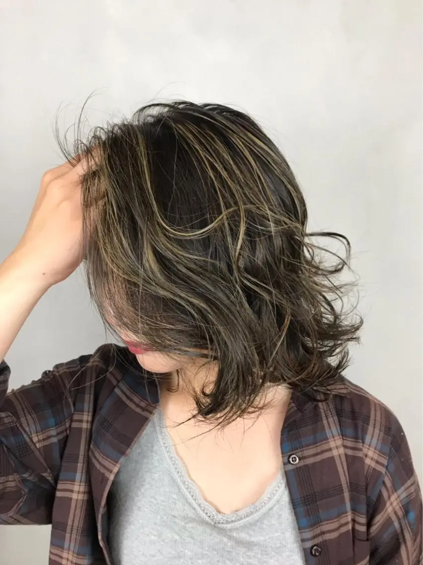 ミディアム カラー BROCANTE立川 karasawa.nのヘアスタイル