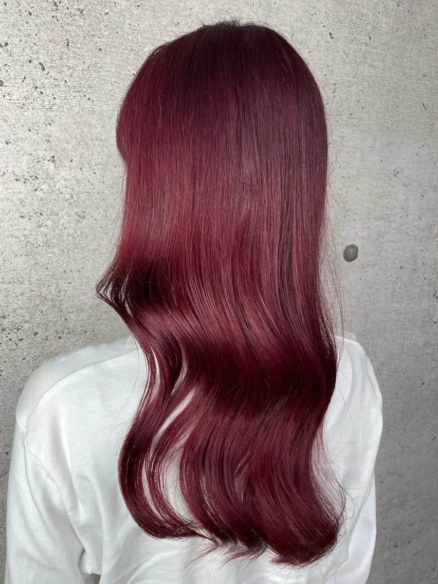 ロング カラー ヘアカラー LUXBE LUCE ひなののヘアスタイル