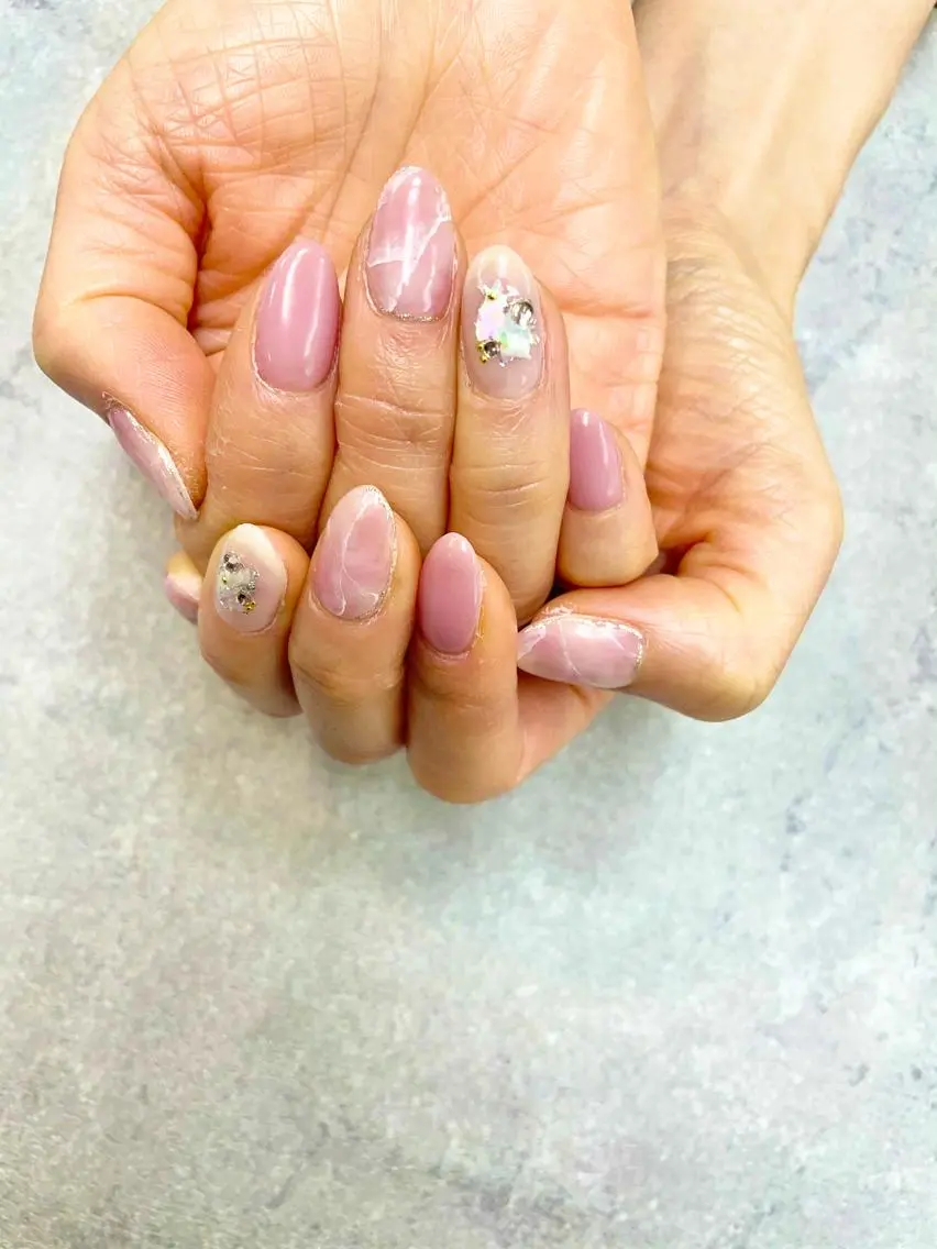 ネイル ピンク ハンドネイル ハンドケア .N YUKIのネイルデザイン
