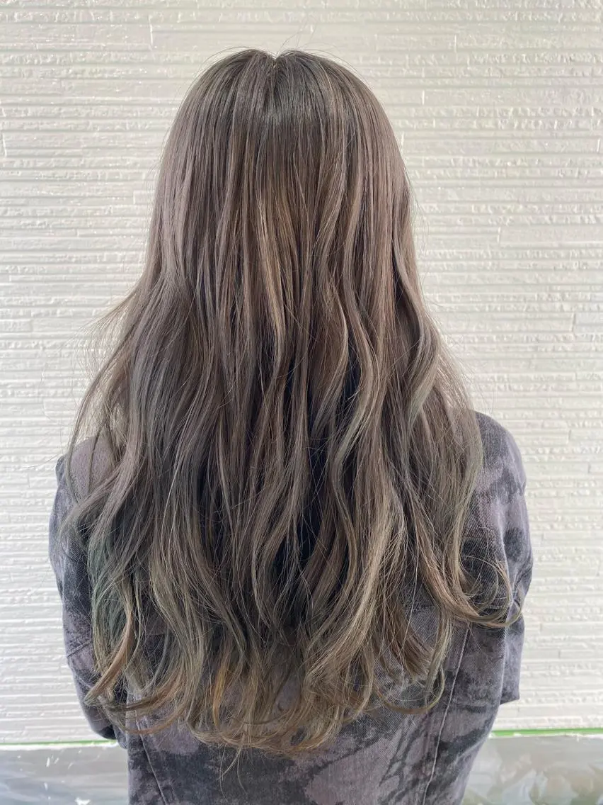 ロング 切りっぱなしボブ ボブ ハイライト 髪質改善 ロング 加藤 実穂のヘアスタイル
