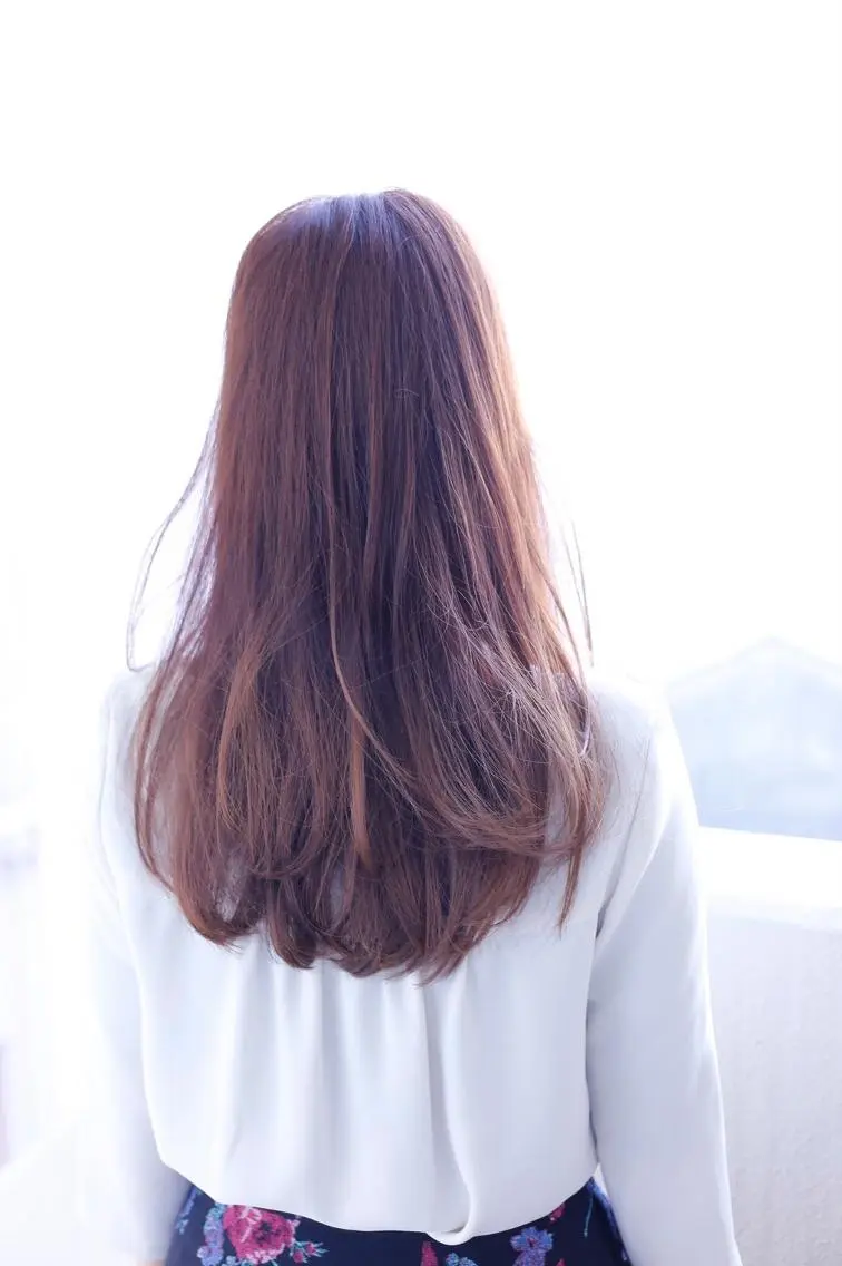 ロング カラー ブラウンカラー ローズカラー ローズブラウン TAKA 【髪質改善】のヘアスタイル