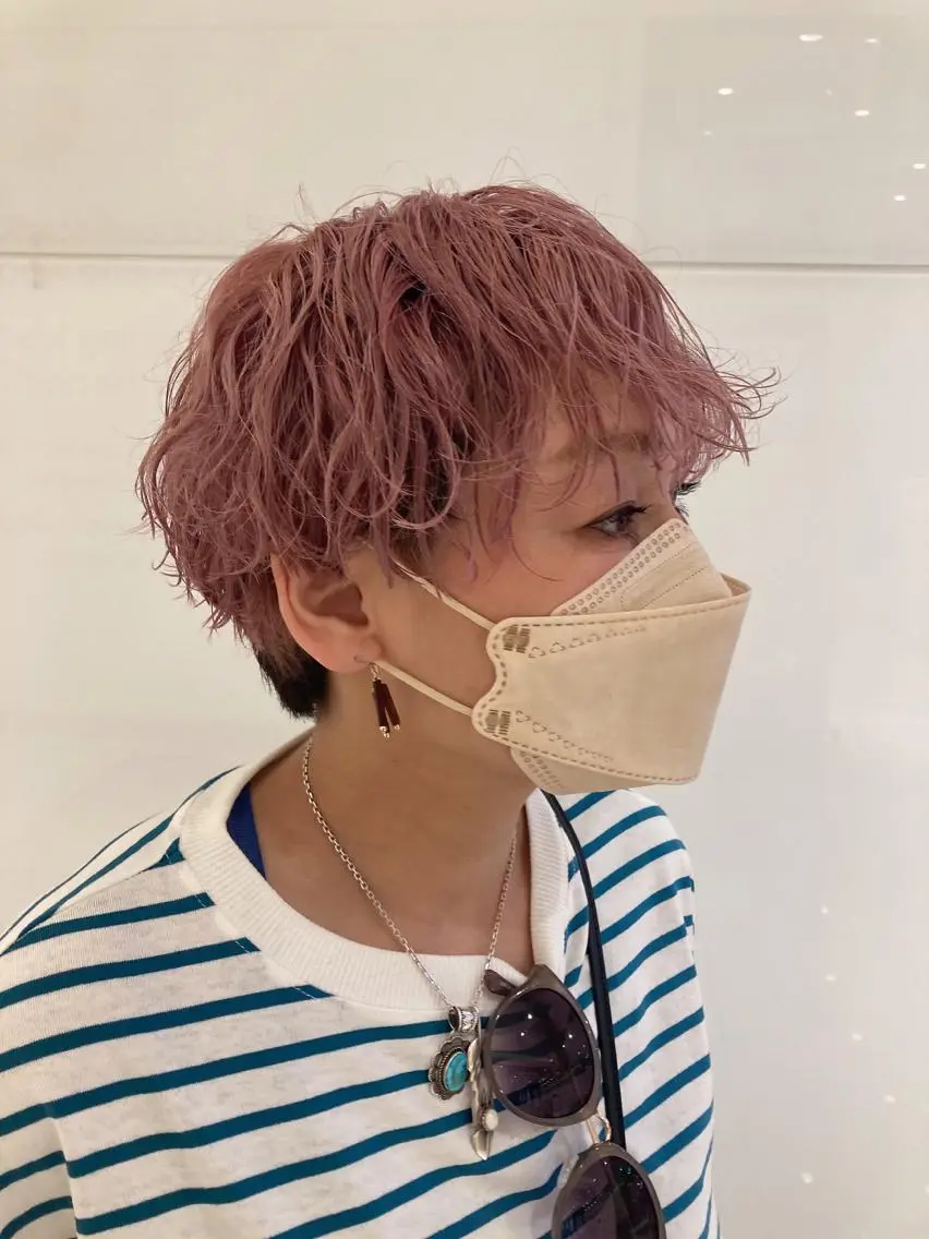 ショート ヘアカラー トリートメント MiRI💜地毛級 エクステ✖似合わせ技のヘアスタイル