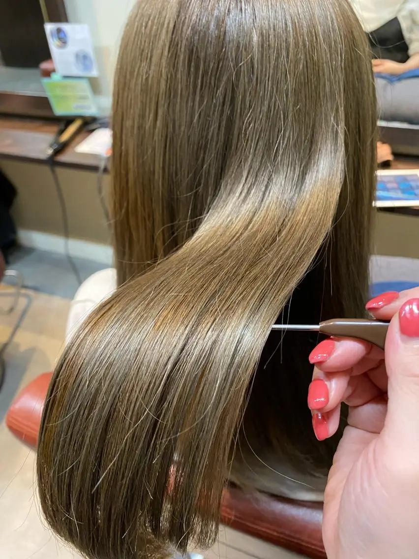 セミロング 水谷 菜央のヘアスタイル