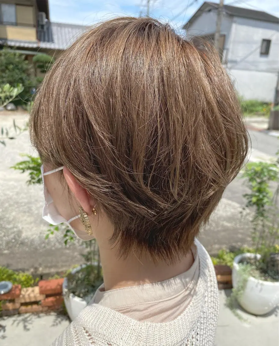 ショート カラー NOPPO 和泉市 美容室／奥村　飛鳥のヘアスタイル