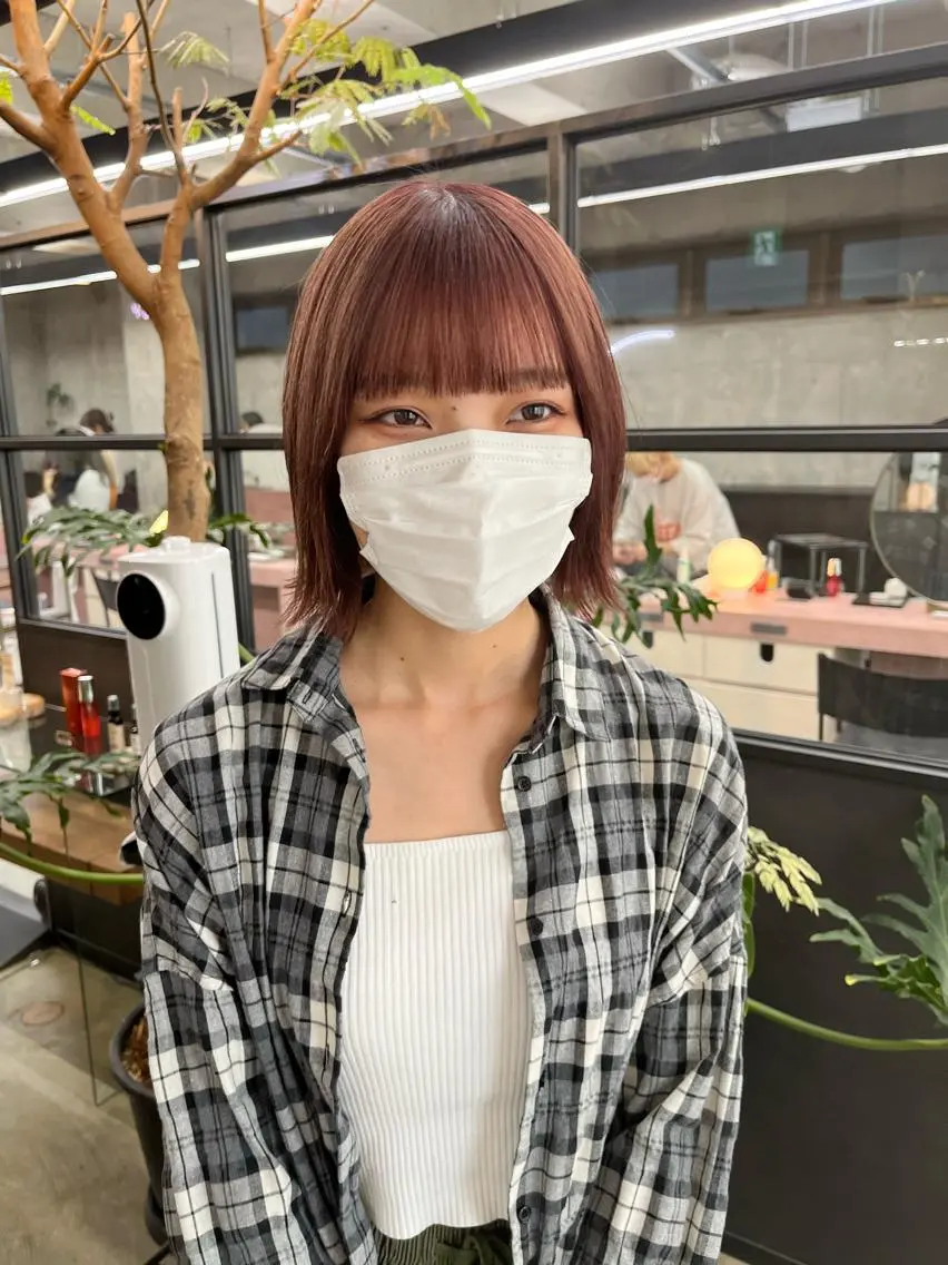 ミディアム カット ヘアカラー トリートメント 中江 友哉のヘアスタイル