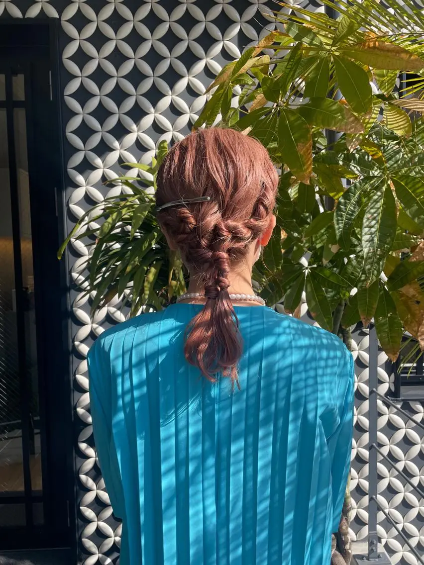 ヘアアレンジ 市川 蘭のヘアスタイル