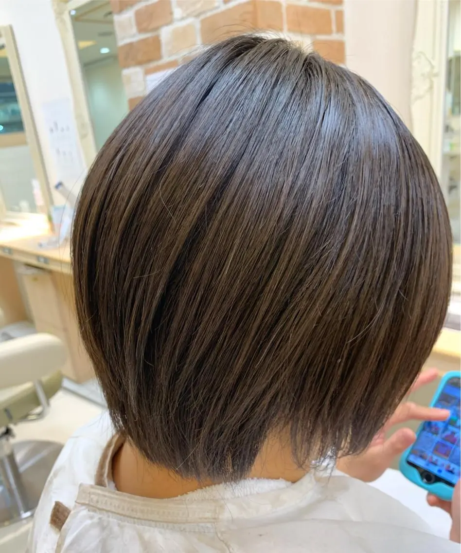 ショート パーマ ヘアアレンジ ショートヘア 縮毛矯正 カット 縮毛矯正 店長 大方康暉のヘアスタイル