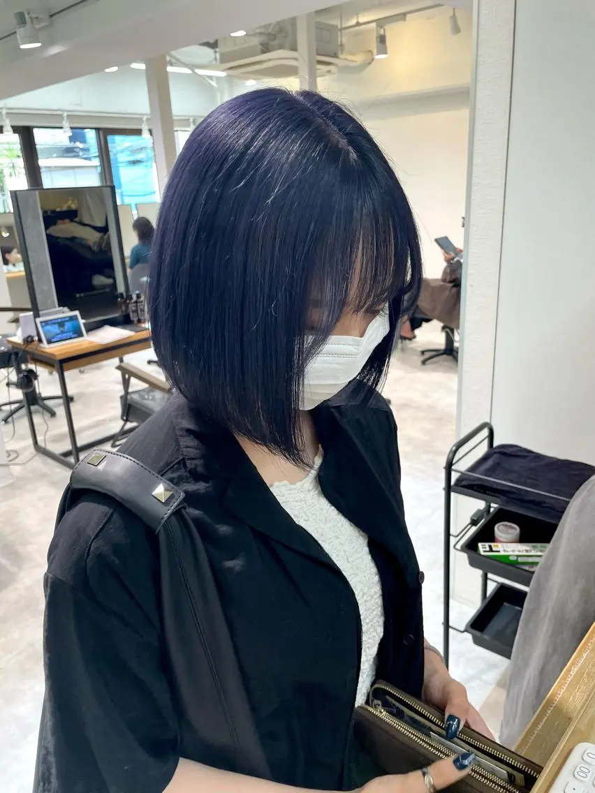 ショート カラー カット 縮毛矯正 トリートメント 田中大星 /ボブ 縮毛矯正のヘアスタイル