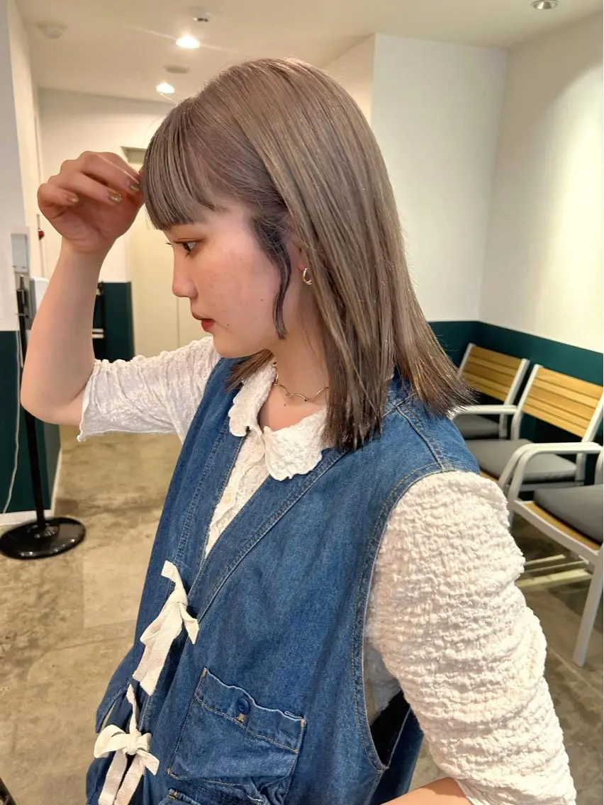 ミディアム カラー ブラウンカラー カット ヘアカラー カラーリスト菅野 竜矢🌈のヘアスタイル