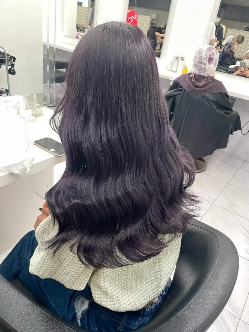 ロング カラー *モデル募集🤍横浜 透明感カラー🫧のヘアスタイル