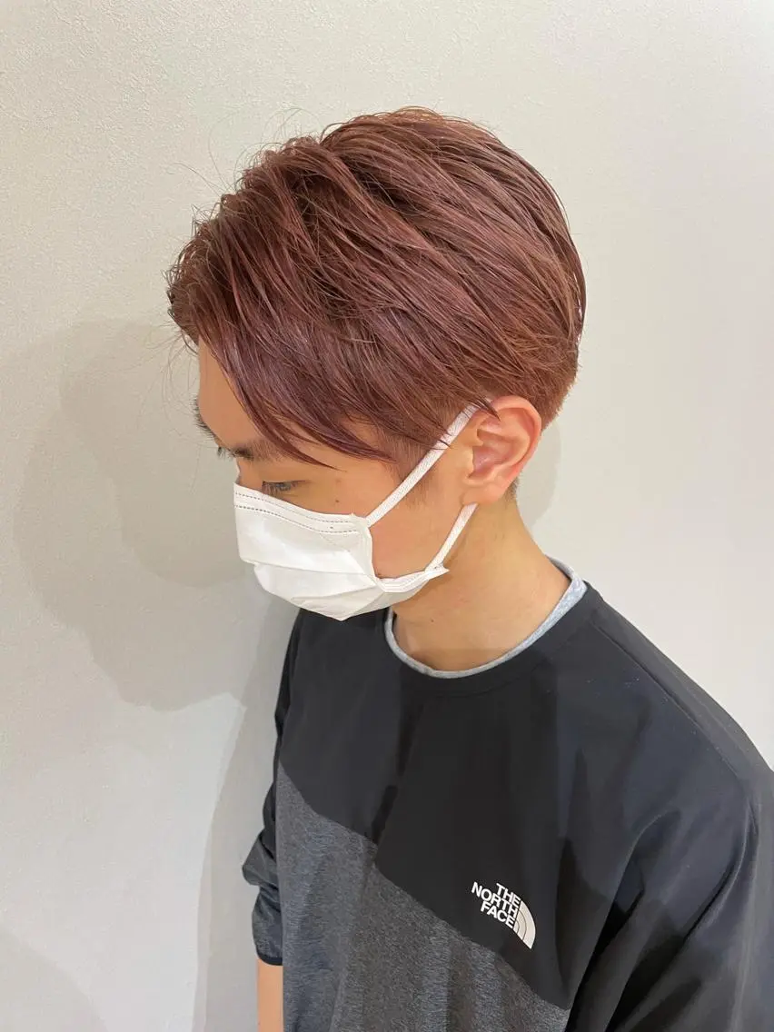 ショート カット ヘアカラー トリートメント 向井 涼太朗のヘアスタイル