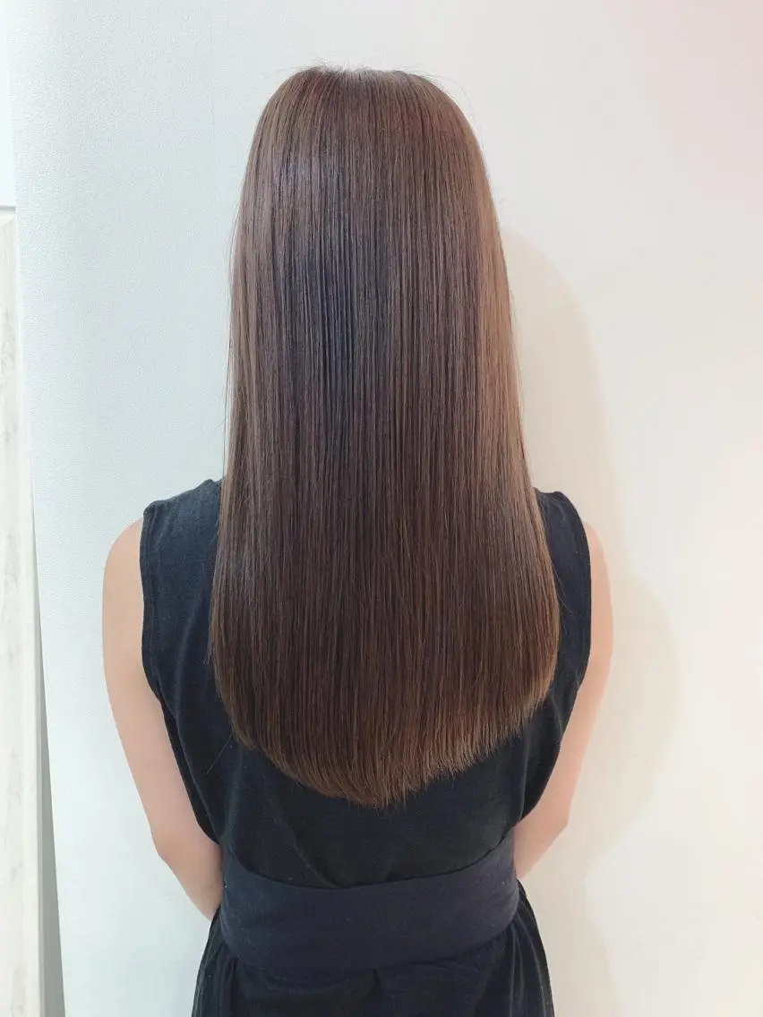 ロング カラー カット ヘアカラー なりたいが叶う ながしまじゅんきのヘアスタイル
