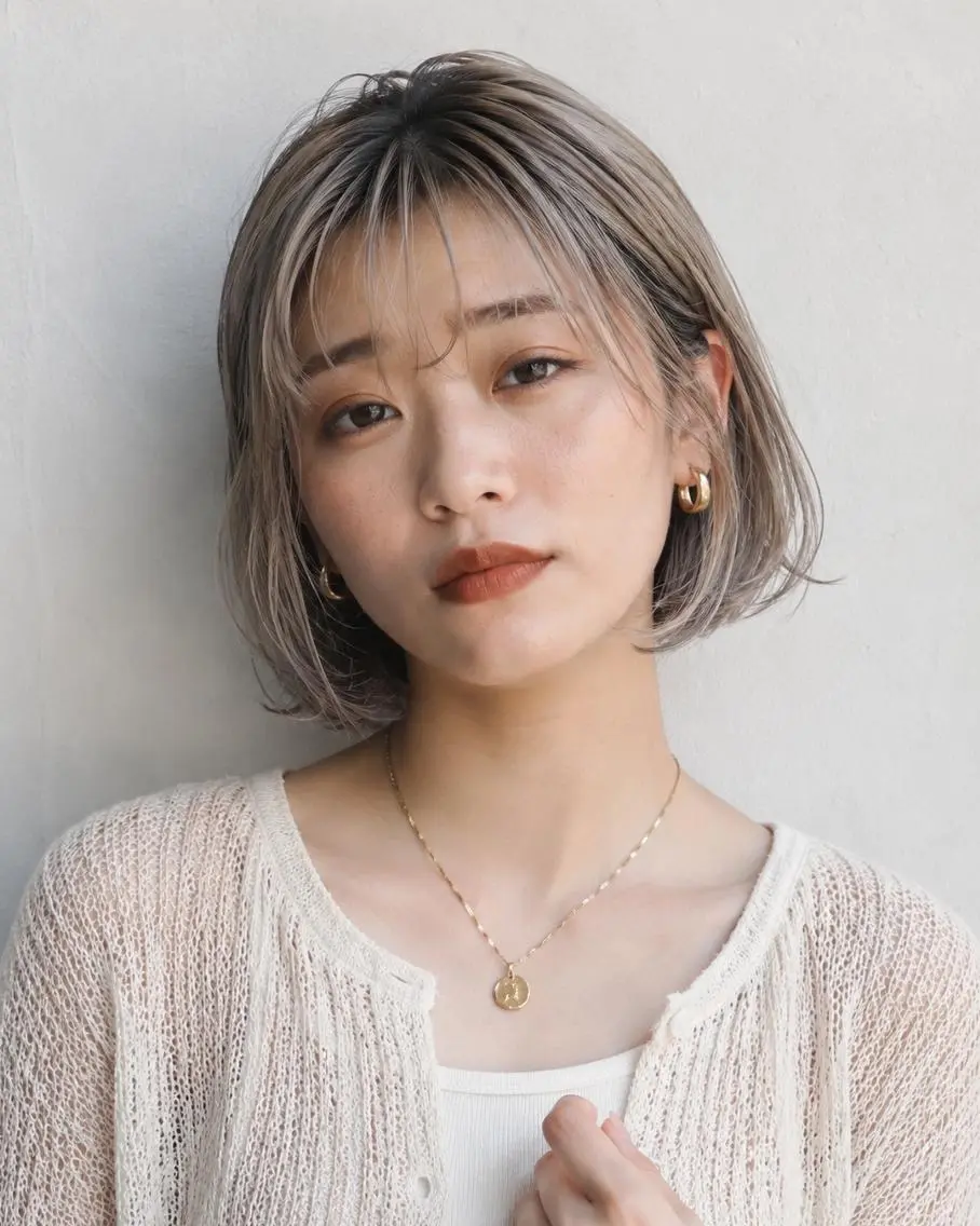 ミディアム カラーモデル募集☆ 小園彩夏のヘアスタイル