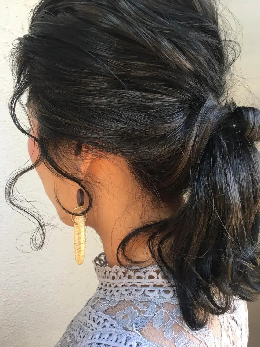 カラー ヘアアレンジ ハイライトカラー ラブーケ中川中島店 クラタチカコのヘアスタイル