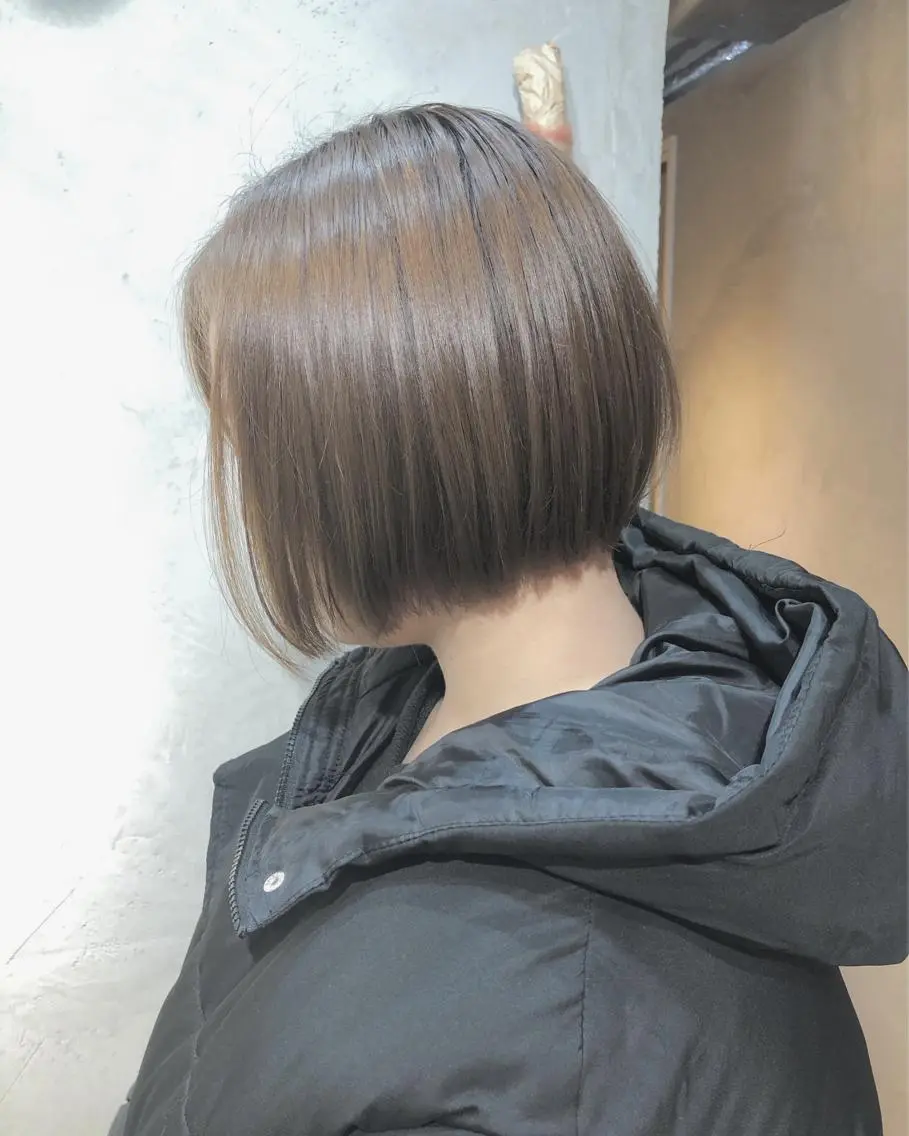 ショート ボブ 小顔カット ヘアカラー トリートメント sano sayakaのヘアスタイル