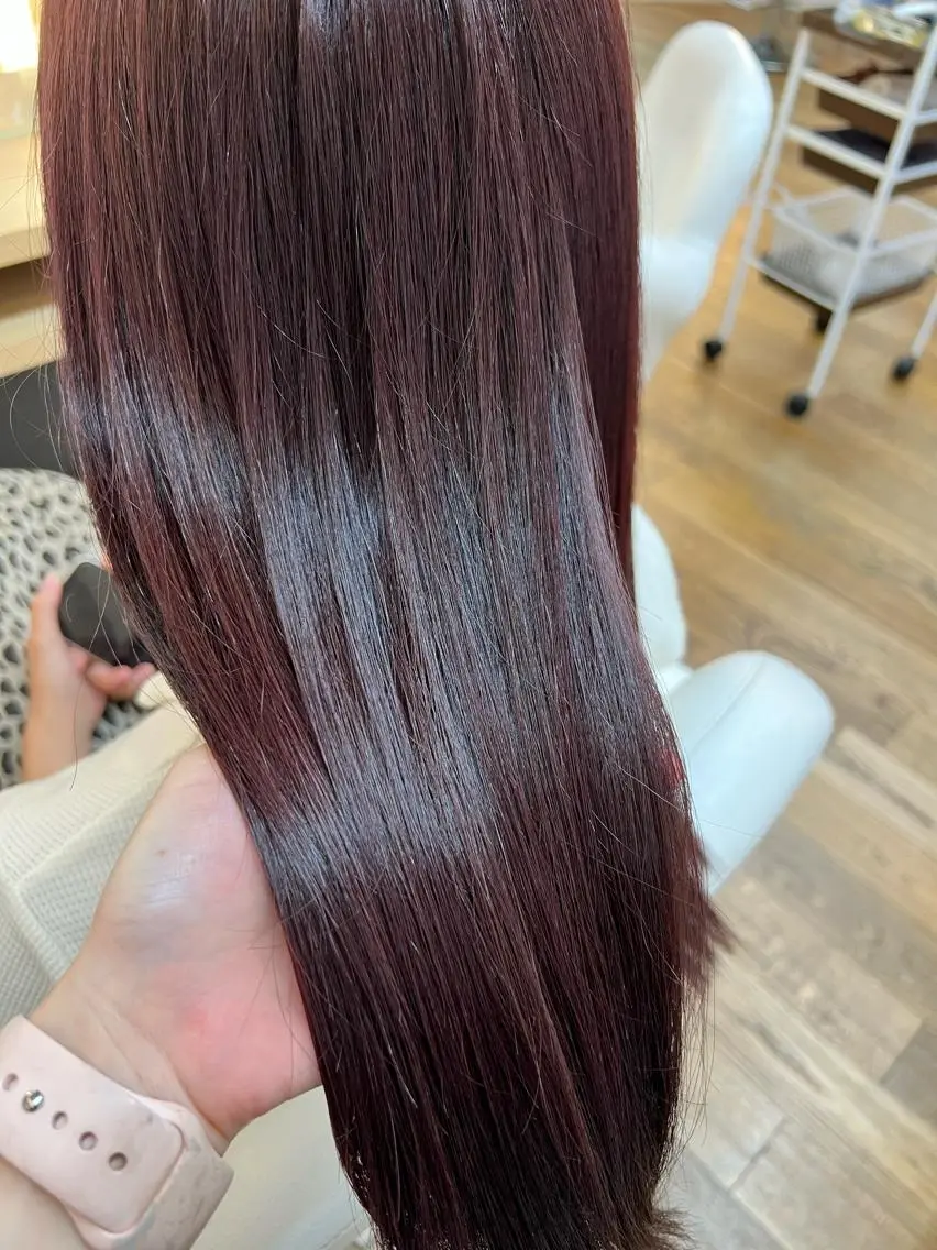 ロング カラー ピンクカラー バイオレットカラー ✂︎HITOMI✂︎ 副店長のヘアスタイル