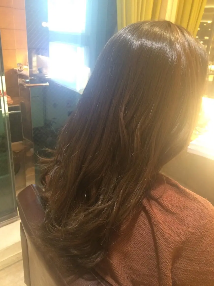 ロング カラー アッシュ ブルーカラー ブルーアッシュ 透明感カラー メンズパーマの巨匠 鈴木純のヘアスタイル