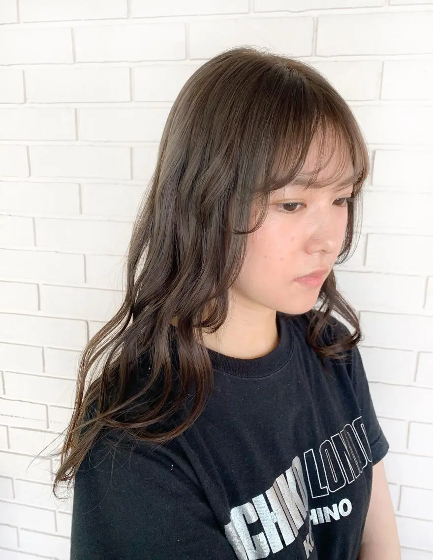 ロング カラー 杉村 未来のヘアスタイル