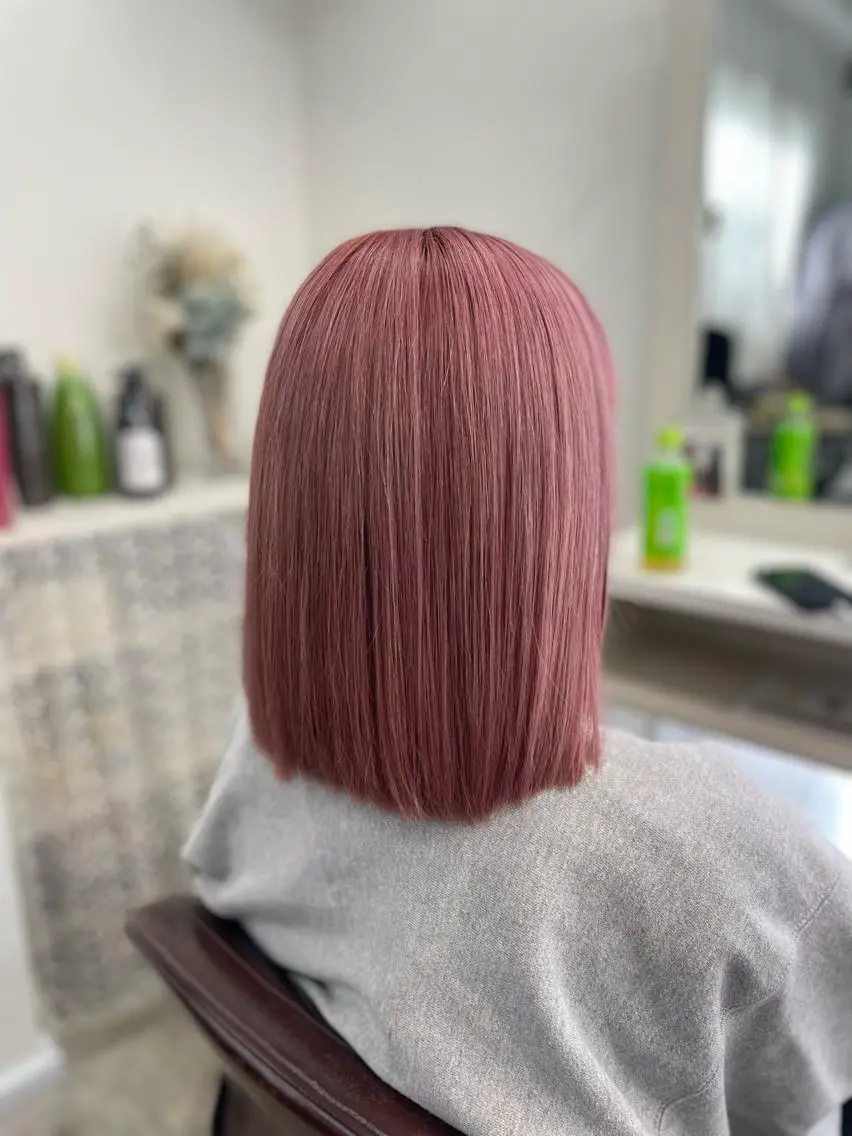 ミディアム カラー ヘアカラー ヘアセット 韓国ヘア🤍髪質改善 🇰🇷AKANEのヘアスタイル
