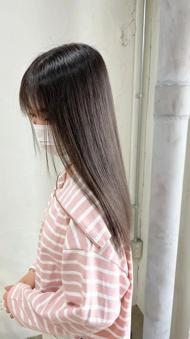 カラー ヘアカラー ✨ブリーチなしカラー ×髪質改善✨松村 潤のヘアスタイル