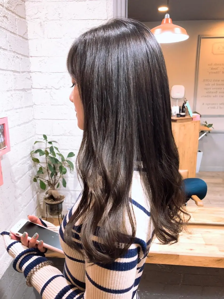 ミディアム カラー パーマ メンズhair /こえびのヘアスタイル
