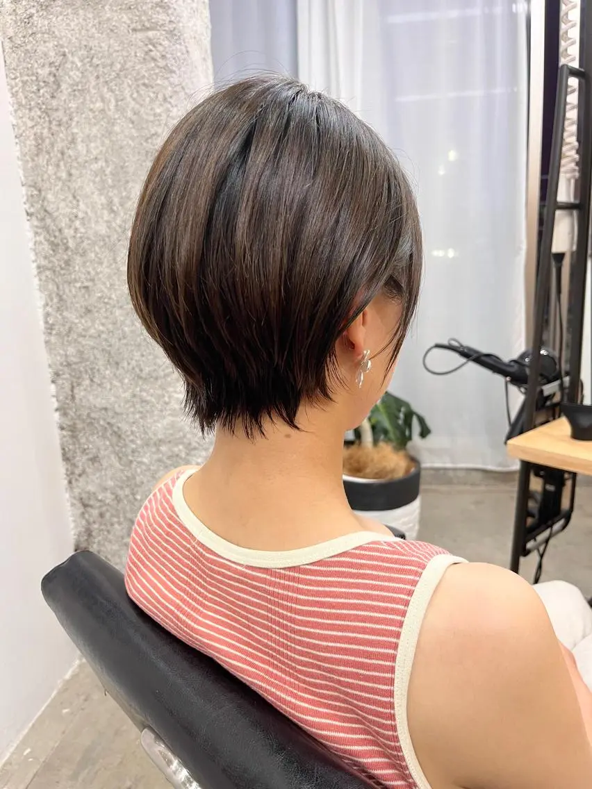 ショート ボブ ショートヘア カット トリートメント 山田 勇真のヘアスタイル