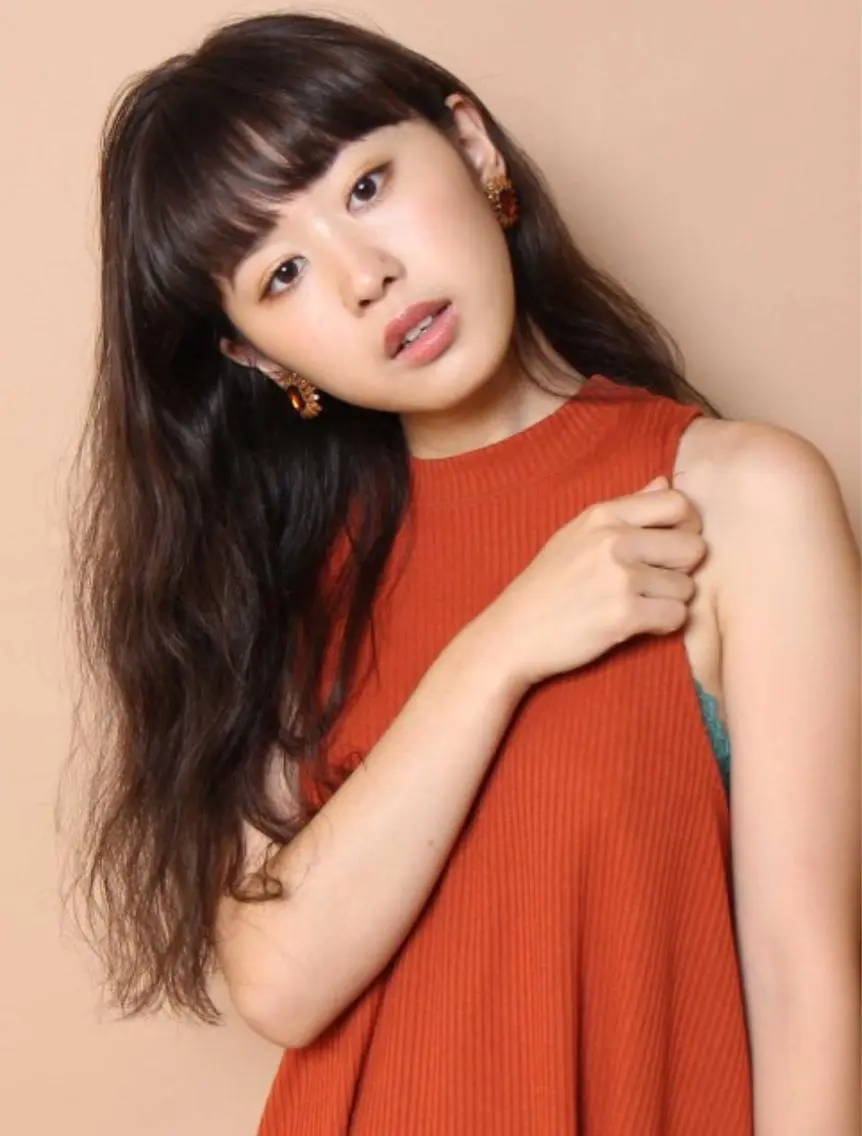 ロング カラー パーマ 浅沼 ゆいのヘアスタイル