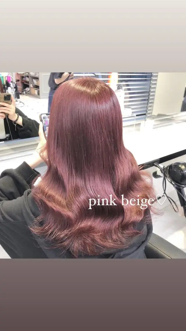 ロング カラー カット ヘアカラー トリートメント 🤍韓国風hair Marina🤍のヘアスタイル