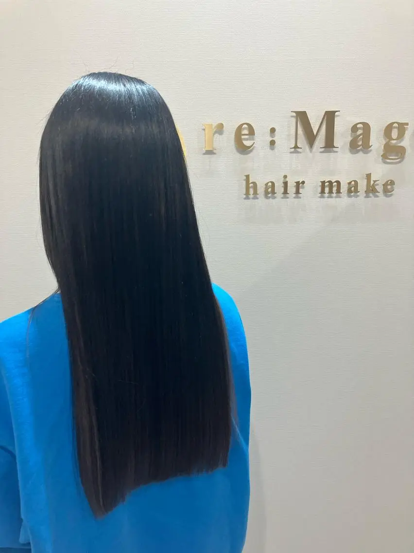 ロング カラー ヘアアレンジ キッズ カット ヘアカラー トリートメント 横浜関内髪質改善 re:Magoのヘアスタイル
