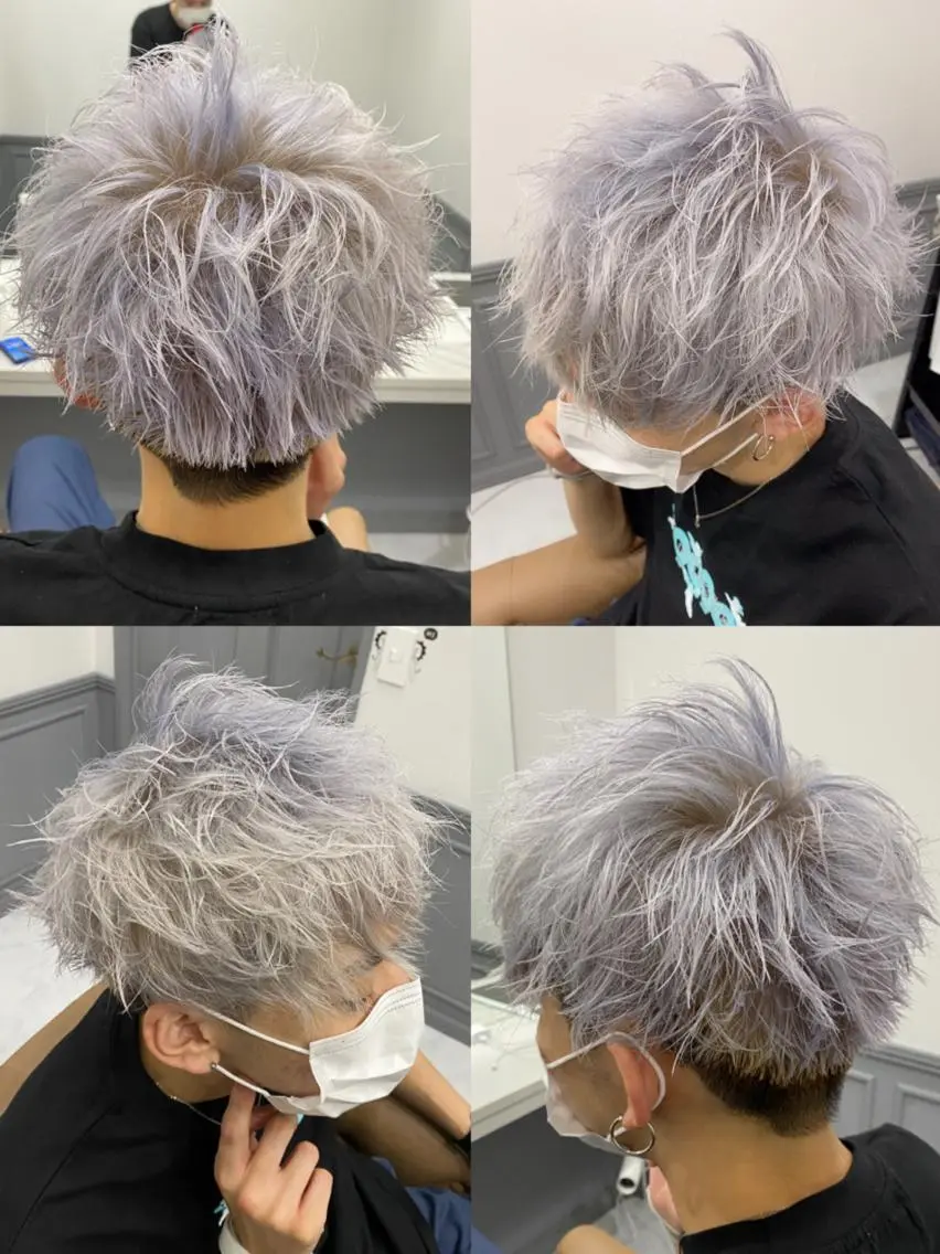 ショート カラー パーマ ヘアアレンジ メンズ カット 🔥メンズパーマ 特化 渡辺一翔のヘアスタイル