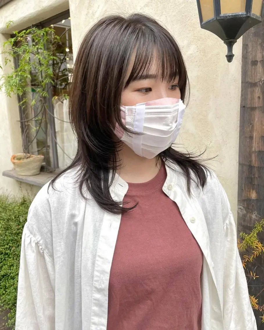 ショート カラー パーマ 切りっぱなしボブ 前下がりボブ ショートボブ 黒髪 デザインカラー 髪質改善 縮毛矯正/ レイヤー/銀座/本木のヘアスタイル