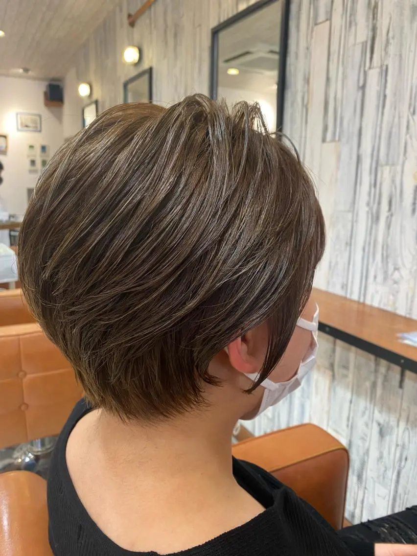 ショート カット ヘアカラー トリートメント ショート・レイヤー /特化・Wanseのヘアスタイル