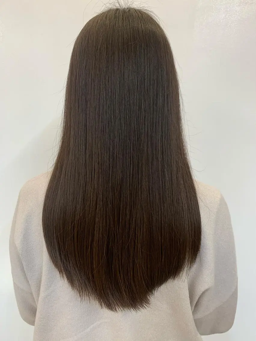 セミロング カラー セミロングパーマ ブリーチ トリートメント トップ スタイリストのヘアスタイル