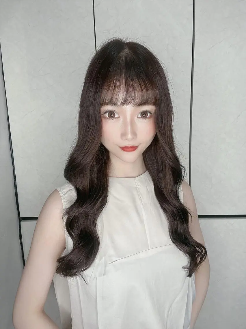 ロング カラー ヘアアレンジ シールエクステ アッシュ バレイヤージュ ベージュカラー 黒髪 ar+ ❤︎ maiのヘアスタイル